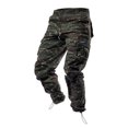 thumbnail image 3 of Wyzesi Maxi Pants for Men Casual Plus Size Jogging In Spring and Summer Relaxing and Relaxing Beach Vacation Nine Point Sweatpants Christmas Casual Pants Costumes, 3 of 9