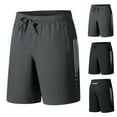 thumbnail image 5 of WREESH Men's Outdoor Running Shorts Gym Workout Shorts Athletic Basketball Shorts Lightiweight Quick Dry Shorts Outdoor Bodybuilding Training with Zip Pockets Gray, 5 of 5