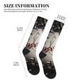 thumbnail image 2 of Lsque Baseball Breaking Glass Pattern Sport Compression Socks for Men & Women 15-20 mmHg Knee High Nurse Pregnant Running Medical and Travel Athletic, 2 of 6