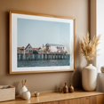 thumbnail image 4 of Old Orchard Beach Pier 03 - Old Orchard Beach Maine Photography Coastal Ocean Beach House Harbor Architecture Oak Framed Wall Art Print 5 x 7 inches, 4 of 6