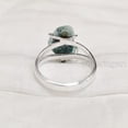 thumbnail image 3 of Natural Turquoise Ring, Rough Turquoise Ring, December Birthstone, Wire Band Ring, 925 Sterling Silver, Womens Ring, Christmas, Thanksgiving, Handmade, Statement Jewelry, Rough Gemstone Jewelry, 3 of 5
