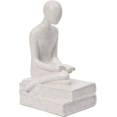 thumbnail image 1 of Sunrain Quoowiit Decoración de Estatua Moderna, Escultura de Resina de Arte Abstracto, Estatuilla de Adorno de Estatua Simple Decoración para el hogar y la Oficina - Blanco A brillar  Electrónica, 1 of 5