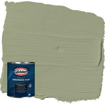 Glidden HEP Zebra Grass / Green Satin Exterior Paint with Primer, 1 Quart