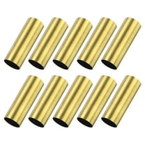 10-Pack 30mm Brass Round Tube, 10mm OD 0.2mm Wall Thickness Short Brass Seamless Tubing for DIY Crafting/Decorating