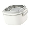 thumbnail image 3 of Lonchera reutilizable, contenedor para ensaladas, caja para refrigerios, contenedor para preparar comidas, bento PP blanco, 3 of 9