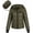 Olive, variant on Womens Packable Quilted Winter Puffer Jacket with Hood