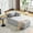 Light Grey, variant on Bezseller Indoor Upholstered Chaise Lounge with Armrest and Lumbar Pillow, Black, No Assembly