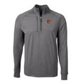 thumbnail image 2 of Men's Cutter & Buck Heather Black Baltimore Orioles Adapt Eco Knit Stretch Recycled Quarter-Zip Pullover Top, 2 of 3