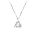 thumbnail image 7 of Thea 925 Silver Triangle Necklace | Sterling Silver Cubic Zirconia E-Coat Necklace For Women | 45 cm Necklace, 7 of 7