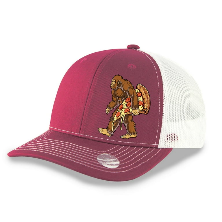 Slice Salt Mesh Cap Bigfoot Trucker Pizza Men\'s F33 Snapback Premium N Pepper Size Back One Hat