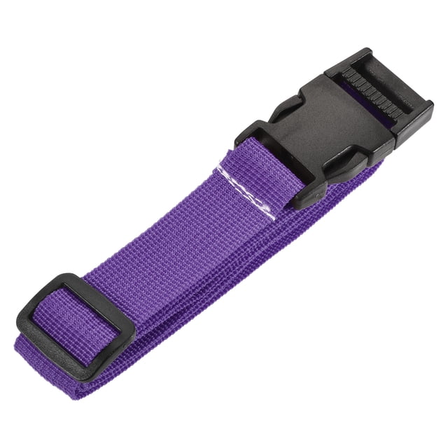Unique Bargains 1m Length with Quick Release Buckle Luggage Straps, Purple