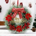 thumbnail image 5 of 30/40CM Garland Arrangement Christmas Ornament Red Pinecone Spruce Christmas Wreath Front Door Wreaths Party Hanging Garland, 5 of 6