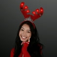 thumbnail image 2 of Light Up Christmas Queen Reindeer Antlers Headband, 2 of 2