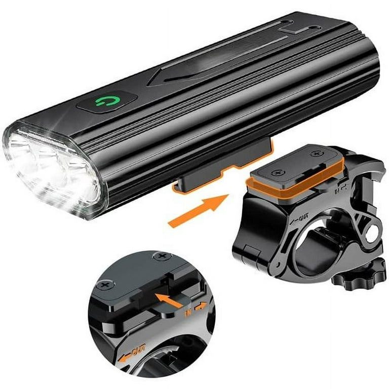  USB Rechargeable Bike Lights Set, Bike Headlight 3T6 LED  3000LM,Super Bright Headlight Front Lights and Back Rear LED,3+5 Light Mode  Fits All Bicycles, Mountain,Road : Sports & Outdoors