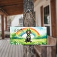 thumbnail image 4 of Happy St. Patrick’s Day German Shorthaired Pointer with Green Hat Shamrocks Rainbow Landscape Wood Sign GSP Lover Dog Gift Hanging Wall Home Decor - 03007, 4 of 5