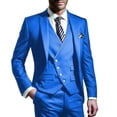 thumbnail image 3 of Trajes para hombres Disfraces de alta calidad 2024 Blazer Chaleco y pantalones 3 piezas Vestido de noche de negocios de boda Conjunto de traje de hombre de corte entallado, 3 of 5