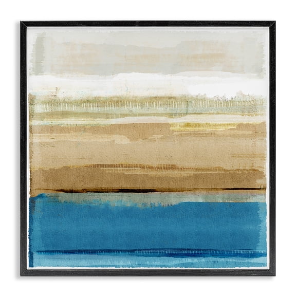 Stupell Industries Transitional Nautical Blue Daze Black Framed Giclee Art, 12 x 12, by Flora Kouta