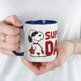 thumbnail image 5 of CafePress - Peanuts: Super Dad Mug - 11 oz Ceramic Mug - Novelty Coffee Tea Cup, 5 of 6