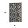 thumbnail image 3 of Fab Habitat Outdoor Rug - Waterproof, Fade Resistant, Crease-Free, Reversible - Premium Recycled Plastic - Vintage Boho Kilim - Patio, Porch, Deck, Balcony - Lhasa - Green - 5 x 8 ft, 3 of 10