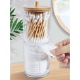 thumbnail image 2 of Duety Acrylic Qtip Holder Dispenser，Bathroom Accessories Organizer With Bamboo Lids For Bathroom Accessories Storage Organizer, 2 of 5