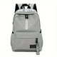 thumbnail image 1 of 1pc Mochila Para Parejas De Hombres Y Mujeres, Mochila Casual De Color Sólido Simple, Bolso De Estudiante Versátil De Moda Y Popular, Gran Capacidad Para Viajes Para Hombres Y Mujeres, 1 of 4