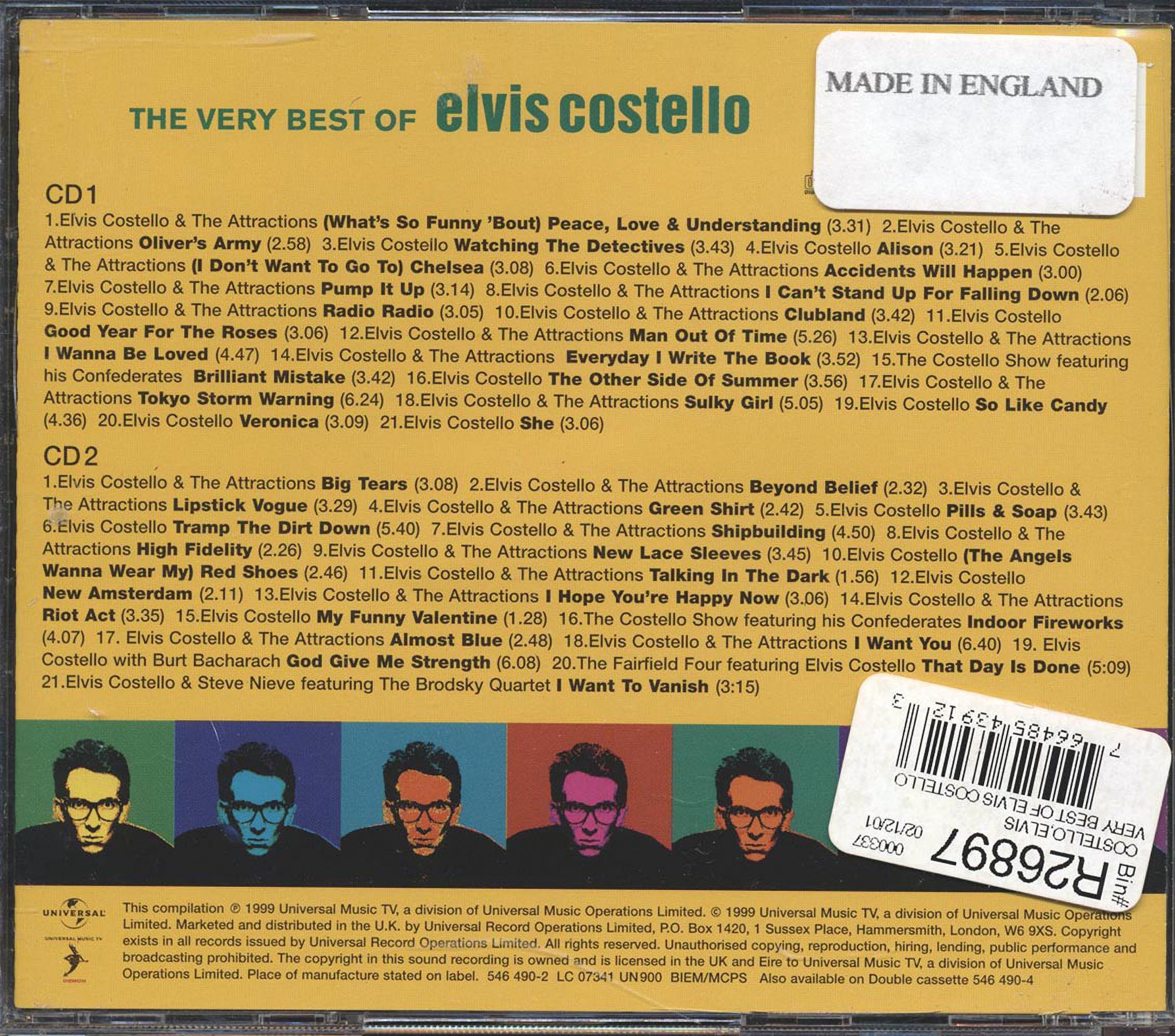 Elvis Costello - The Very Best Of Elvis Costello 42 tracks 2xCD
