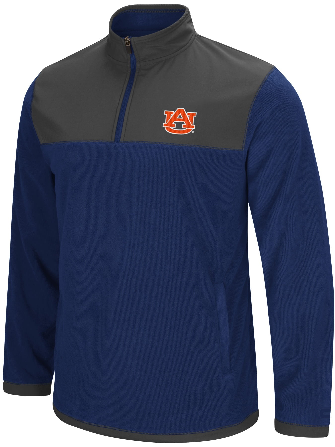 Auburn Tigers NCAA "Blocker" Men's 1 4 Zip Corduroy Fleece Jacket by Colosseum