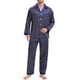 thumbnail image 2 of INSPIRAR CHIC Conjunto de Pijamas de 2 Piezas para Hombre, Camisón de Botones con Estampado, Patrón Casual, Talla M, Azul Oscuro, 2 of 6