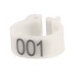 thumbnail image 4 of 100 UNIDS/Bolsa 8 MM 001-100 Anillos de bandas para patas de pájaro de paloma con letras de plástico numeradas (blanco), 4 of 5