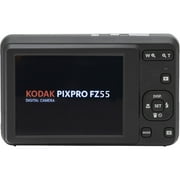 Kodak PIXPRO FZ55 Digital Camera (Black) + Extra Battery + Flash - 64GB Kit
