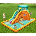 thumbnail image 2 of Bestway H2OGO! Tidal Tower Slide Kids Backyard Inflatable Water Park w/ Slide and Air Blower, 2 of 12