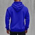 thumbnail image 5 of Gibobby Mens Zip Up Hoodie Coat Sweatshirt With Hooded Zipper Solid Color Coat Casual Sweatshirt(Blue,XL), 5 of 7