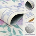 thumbnail image 4 of Lahome Washable 3'x5' Floral Bow Area Rug, Purple Rugs for Nursery Living Room, Soft Ultra-Thin Non-Slip Carpet for Girls Bedroom Entryway Playroom, Purple, 4 of 7
