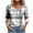 Multicolor, variant on WREESH Womens Fashion Dressy Shirts V-Neck Side Button Printed Long Sleeved Shirt T-Shirt Pullover Multicolor