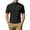 Black, variant on Mens Short Sleeve Shirts Solid Color Tight German Fleece Base High-Neck Semi-Round Neck Mens Pullover Coffee,2XL