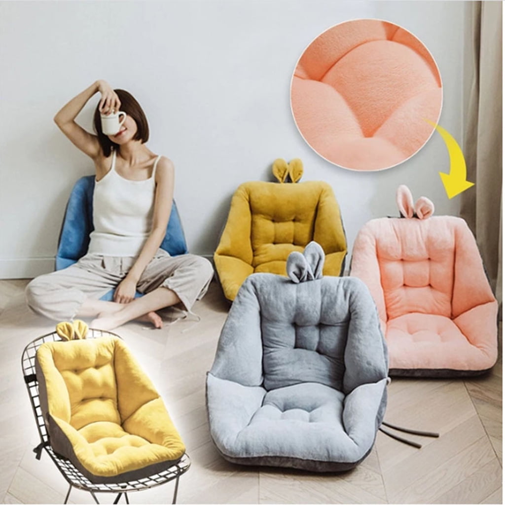 Cute Rabbit Ear Comfort Semi-enclosed One Seat Cushion For Office Chair  Pain Relief Cushion Sciatica Bleacher Seats With Backs And Cushion  Multipurpos