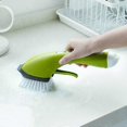 thumbnail image 2 of Green Cleaning Brush For Dishes, Dishes, Pans, Kitchen, 2 of 5