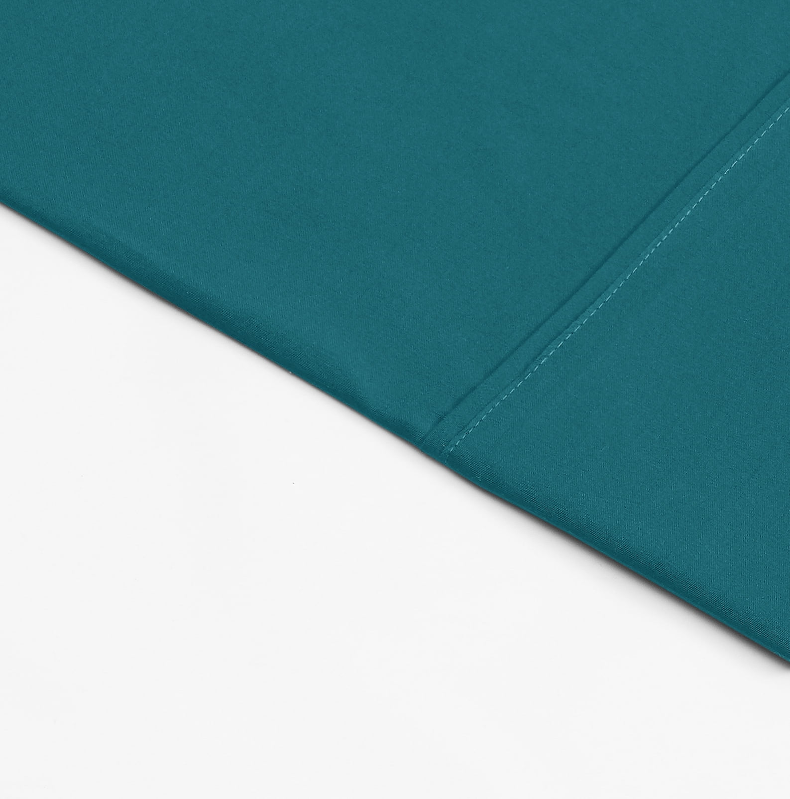 Mainstays Super Soft Brushed Microfiber Bed Sheet Set, Dark Teal, King, 4 Piece