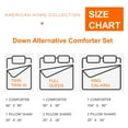 American Home Collection Comforter Set Extra Soft Microfiber 3