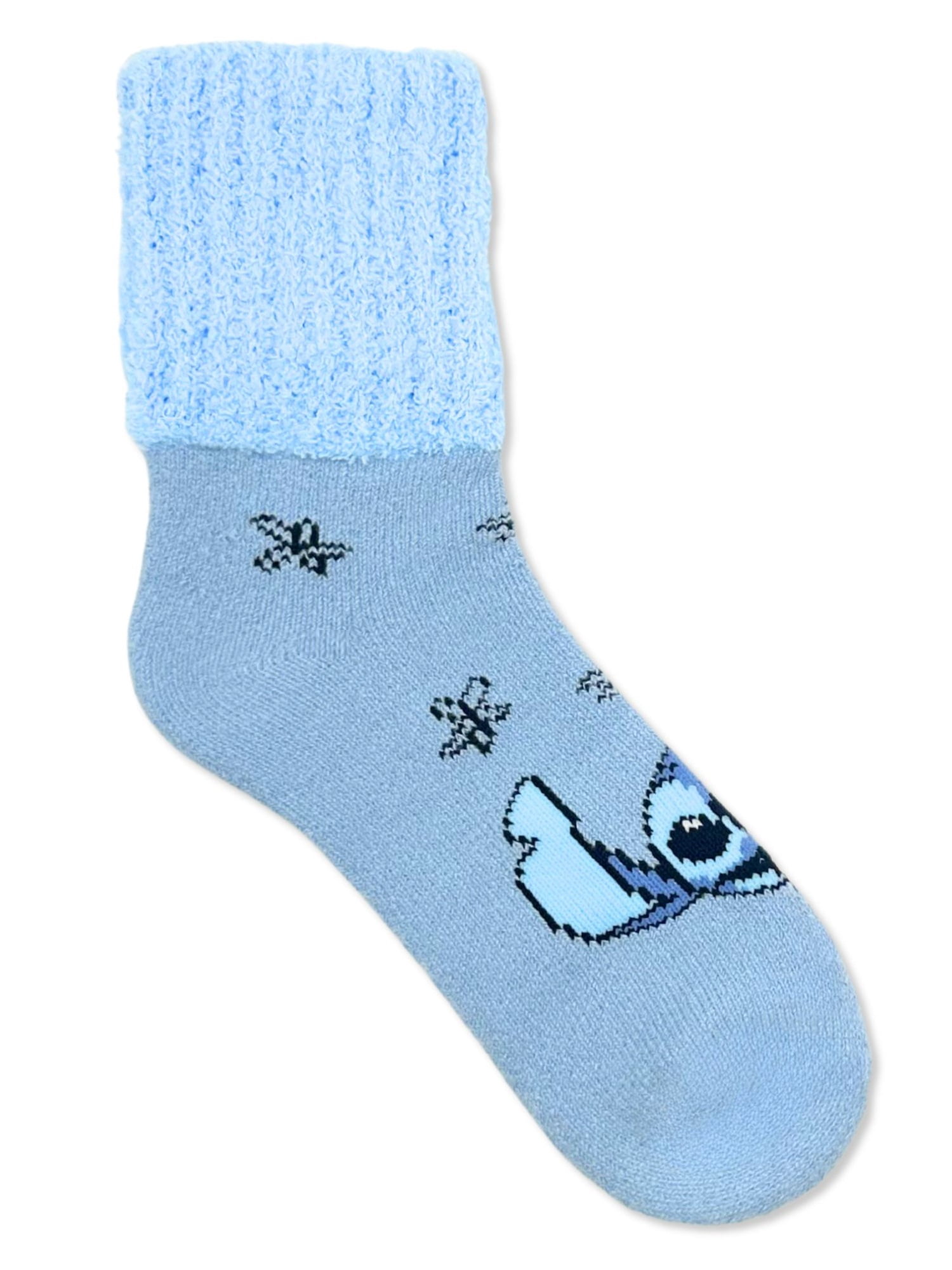 Disney Stitch Women's Cozy Crew Socks, 2-Pack, Shoe Sizes 4-10