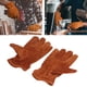 thumbnail image 2 of 1 par de guantes de trabajo de piel de vaca resistentes al calor y al fuego, guantes de soldadura de forja para construcción, jardinería, barbacoa, marrón L, 2 of 8