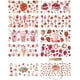 thumbnail image 1 of 10 hojas de envolturas UV DTF de fresa, envolturas UV DTF de tarta de fresa, calcomanías de transferencia para frotar con helado de fresas rosas, 1 of 9