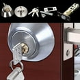 thumbnail image 2 of CIYISON Front Doorknob with Lock and Key Round Entry Door Handle Stainless Steel Modern Entrance Locksets for Bedroom Office, 2 of 8