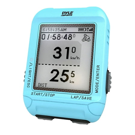 Smart Bicycling Computer with GPS Performance & Navigation Analysis Software and ANT+ Technology for Biking, Training, Exercise, Fitness (Blue Color)