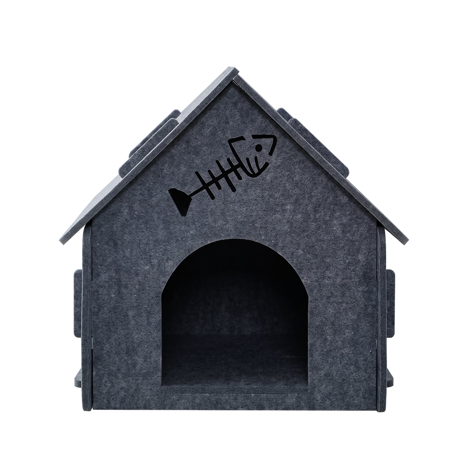 Pet Cat Nest House, Removable Condo Shelter Indoor Cozy Washable Soft Sleeping House, Pink 40*35*40cm