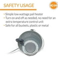thumbnail image 3 of K&H Perfect – Chauffe-godets avec attache de cordon gris de 80 watts, 3 of 6