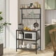 thumbnail image 1 of Mueble de cocina FurnitureR Estilo industrial para microondas con almacenamiento, 1 of 6
