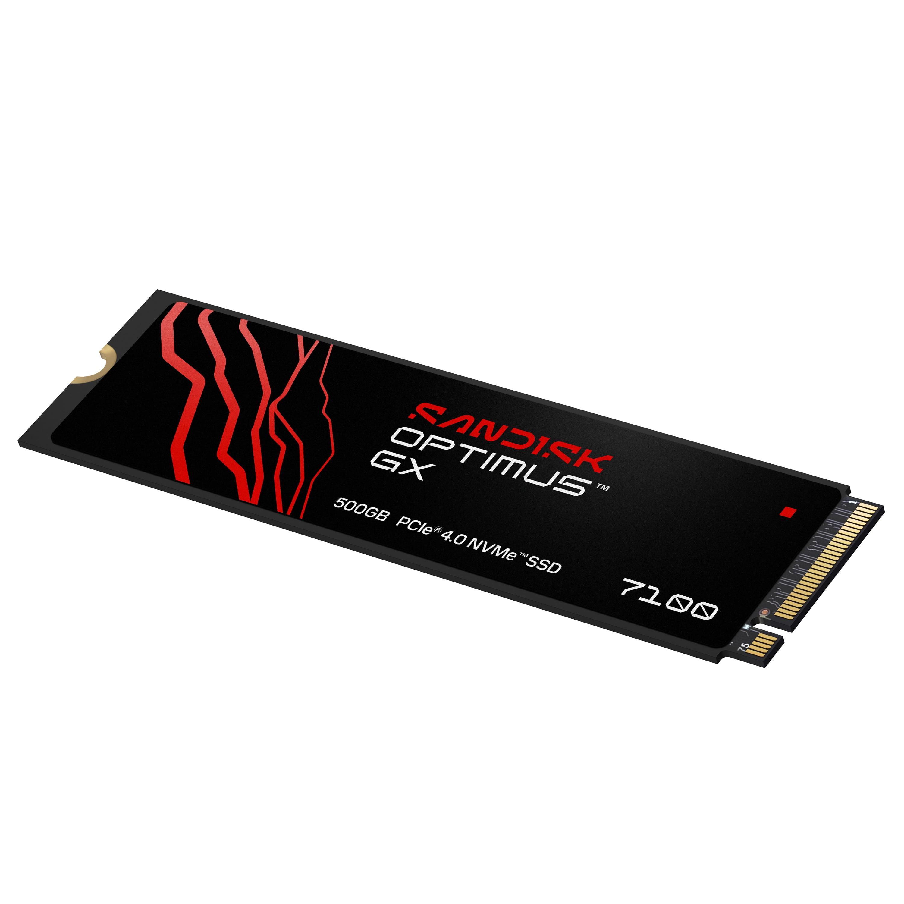 SANDISK Optimus GX 7100 500GB NVMe Internal Gaming SSD Solid State Drive - Gen4 PCIe, M.2 2280, up to 7,250 MB/s