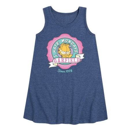 

Garfield - I Hate Mondays Badge - Toddler and Youth Girls A-line Dress
