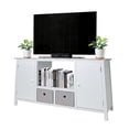 thumbnail image 1 of Mueble Para TV De Madera Big Room Comoda Cajonera Tela Repisas Hogar Blanco, 1 of 3